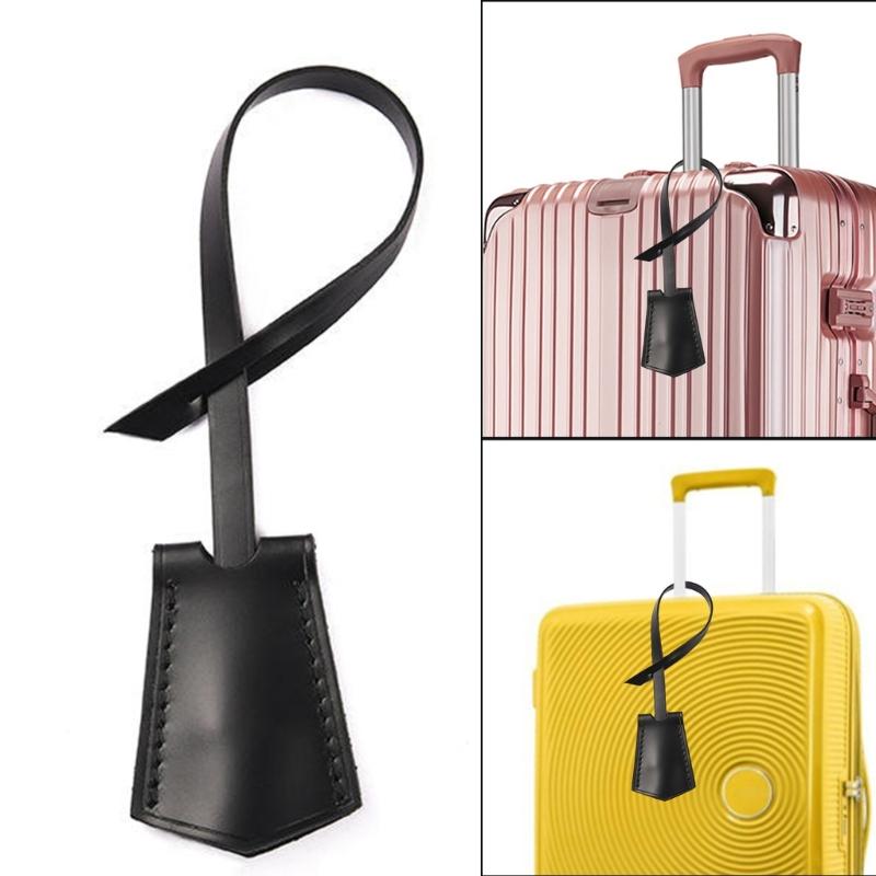 Premium Leather Luggage Label Travel Essentials For Travel Accessories Luggage Baggage Identifier