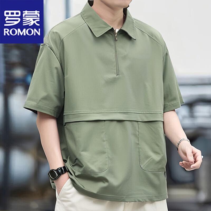 ROMON Men s Casual Short-Sleeve Loose Fit Outdoor Sports T-Shirt 2XL