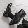 Pánské Oxfordky Brogues Derbys Hnědé Formální Business Černé Lakované Boty Smokingové Svatba Nadměrná Velikost