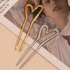 MamacitaSlay Elegante U-förmige Herz Haarnadel Wasserdicht 18K Gold Plated Titan Haar Accessoires Frau Dekoration Schmuck