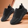 Mens Running Shoes Big Szie 2026 New Breathable Leather Surface Cushioning Wear-resistant Gym Flat Casual Sneakers for Man