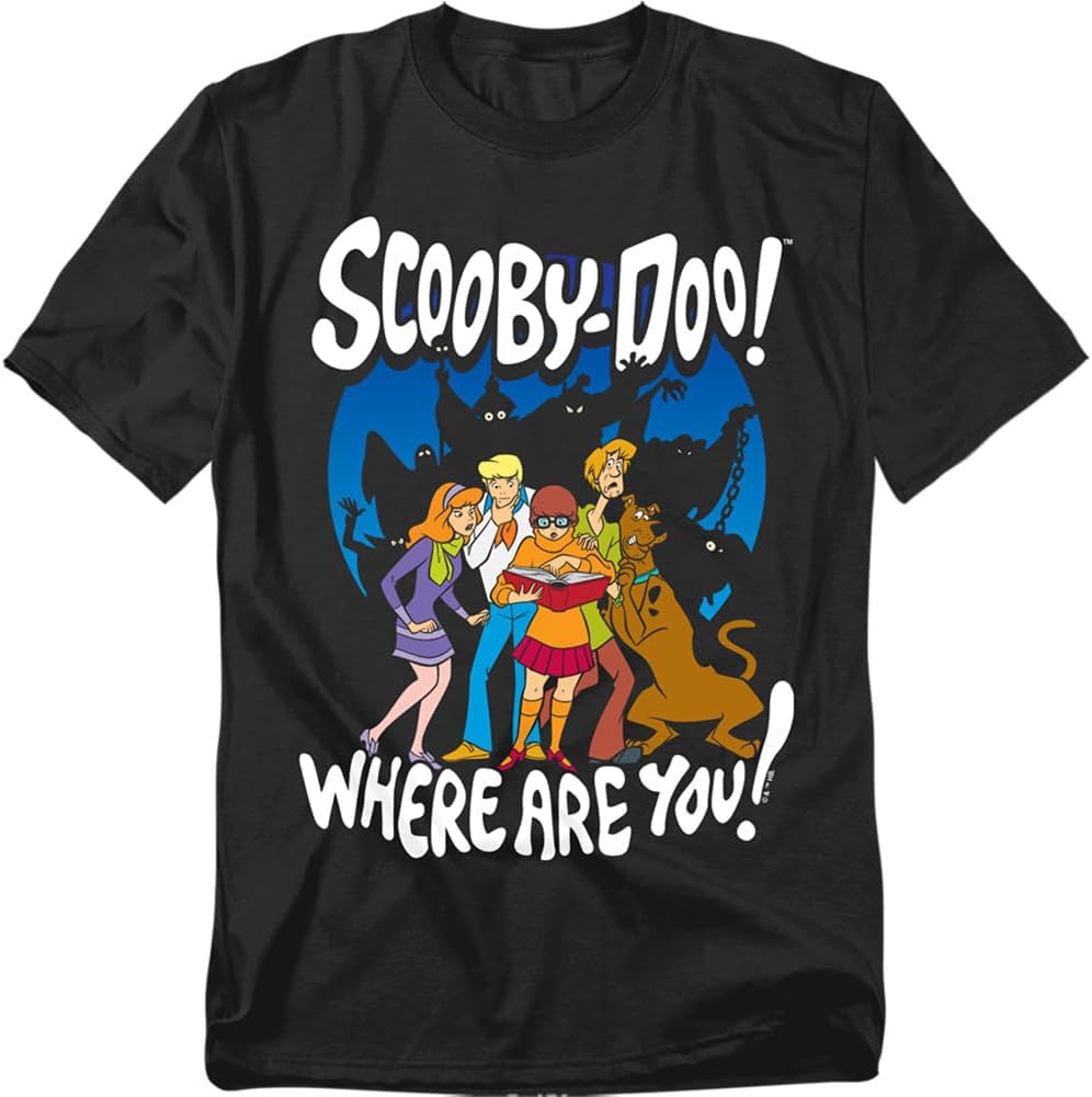 Popfunk Scooby-Doo Ghost Silhouettes Unisex Adult T Shirt S