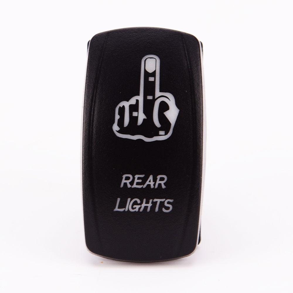 5-pin LED Boat Push Rocker Switch Panel for Truck Boat Car Toggle Switch Panel Lighter Socket Circuit Breaker Momentary Button