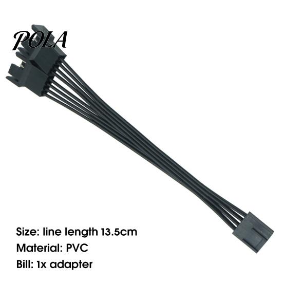 PWM Fan Splitter Cable 13.5cm Professional Tinned Copper Wide Compatibility 1 Hub to 2 4 Pin Extension for Desktop Corrosion-resistant