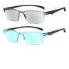2PCS Smart Automatic Zoom Multifocal Reading Glasses Men Women Progressive Anti Blue Ray Half Frame Near Far Computer Glasses