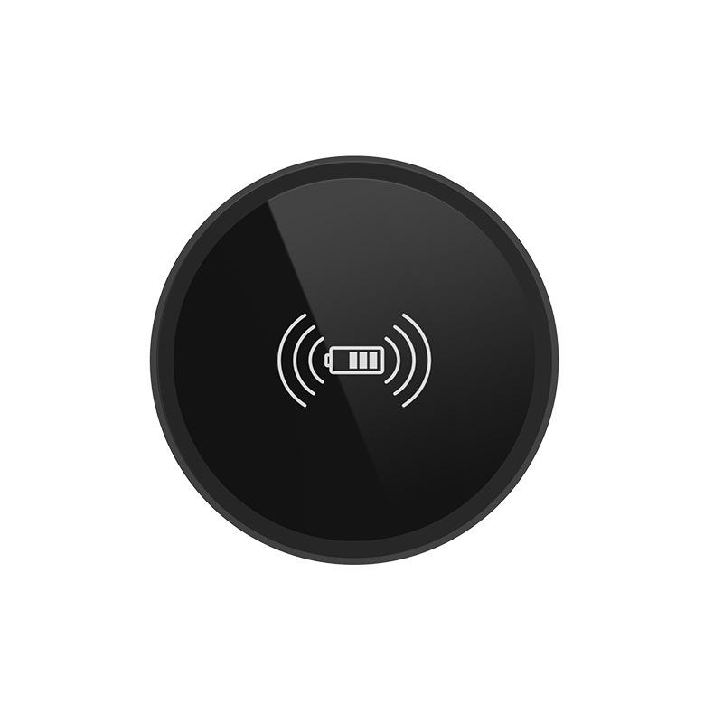 Eingebettetes Desktop-Wireless-Qi-Ladegerät: 15W Schnellladung für Mobiltelefone, Ideal für Schreibtische mit Spülbeckenloch-Kompatibilität