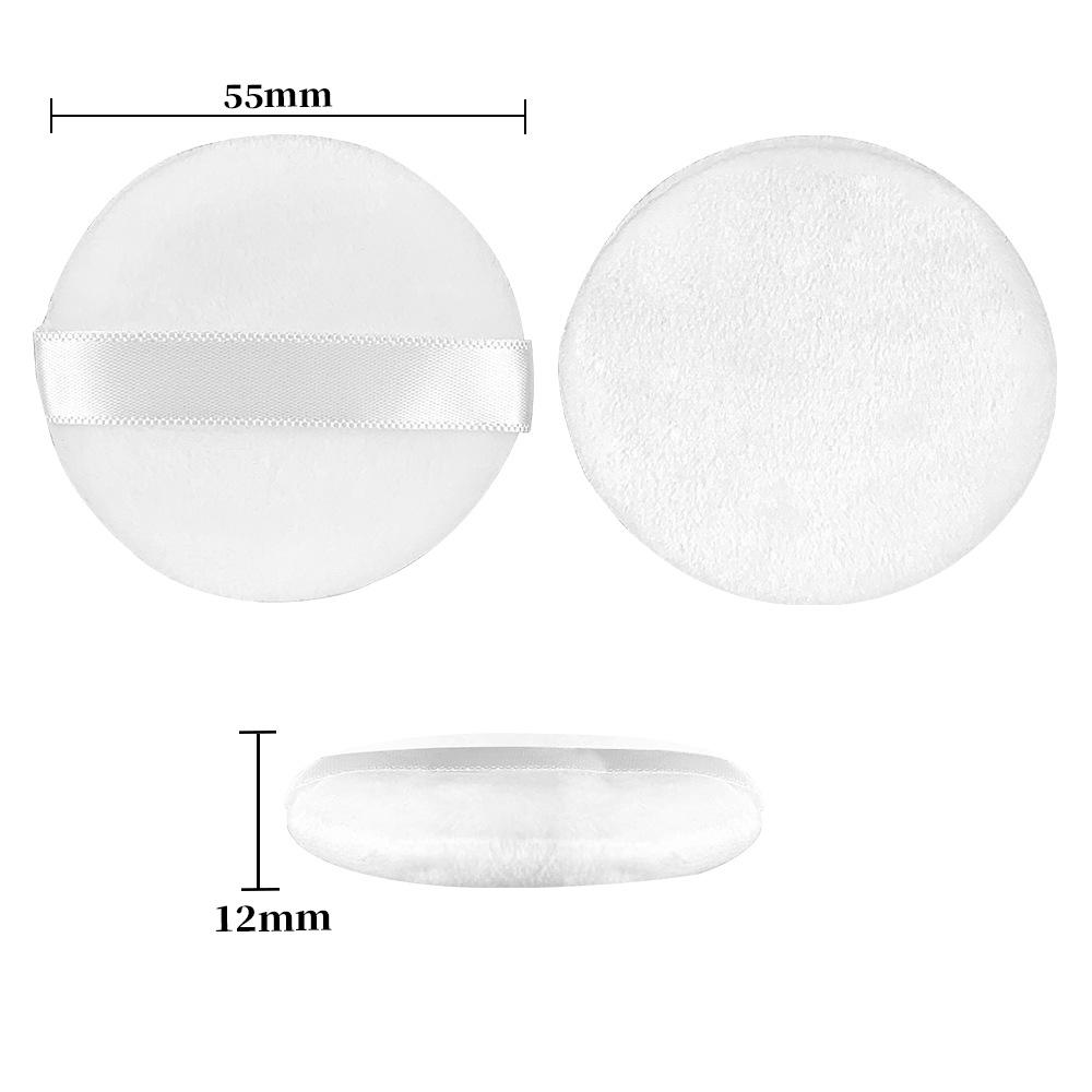 Crystal Fluff Super Soft Double-Sided Loose Powder Puff - Non-Absorbent Compact