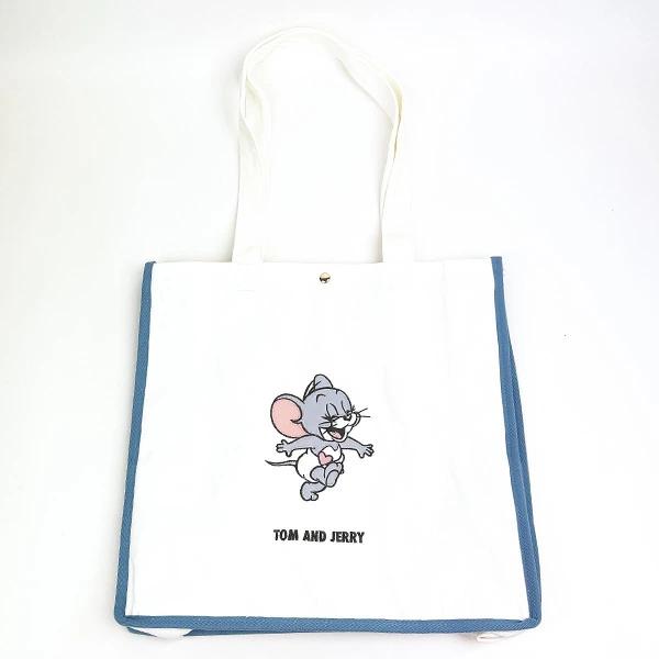 Tom and Jerry Tuffy Tiny Club Smile Tote Bag Blue Oshikatsu Bag Tom and JERRY