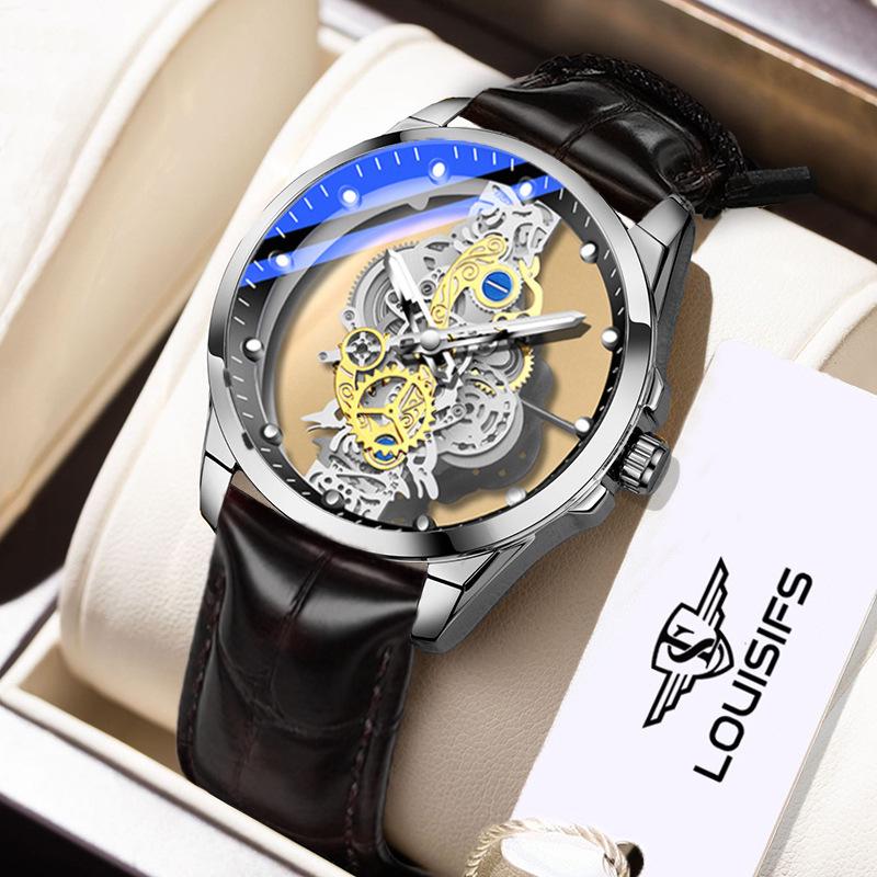 

Прозрачные светящиеся водонепроницаемые мужские часы