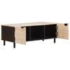 Coffee Table White 100 x 54 x 40 cm Solid Mango Wood