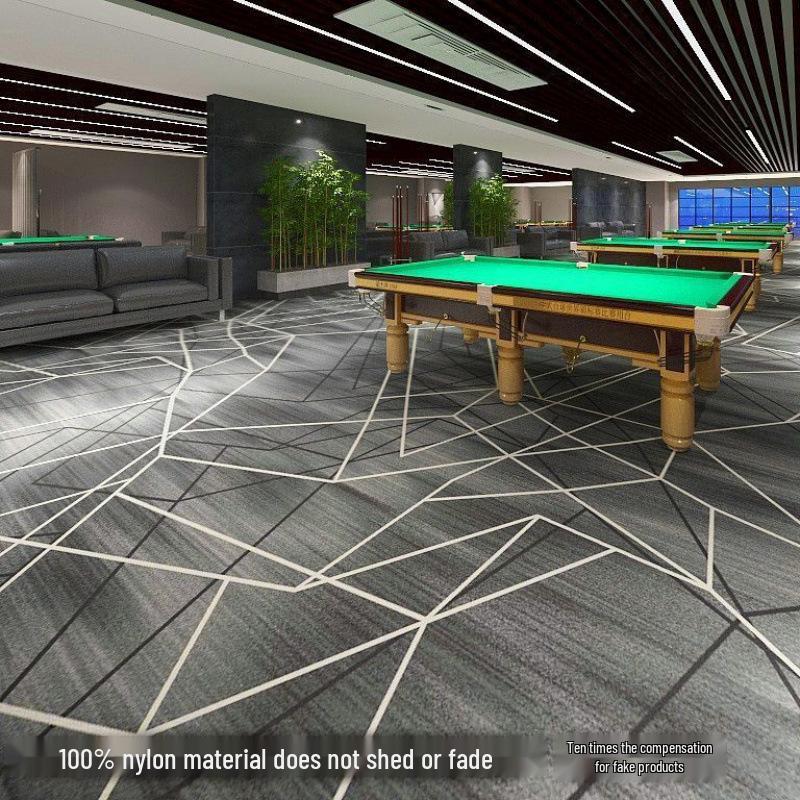 Billiard & Table Tennis Room Carpet - Full Coverage, Wear-Resistant, Flame Retardant, Soundproof
