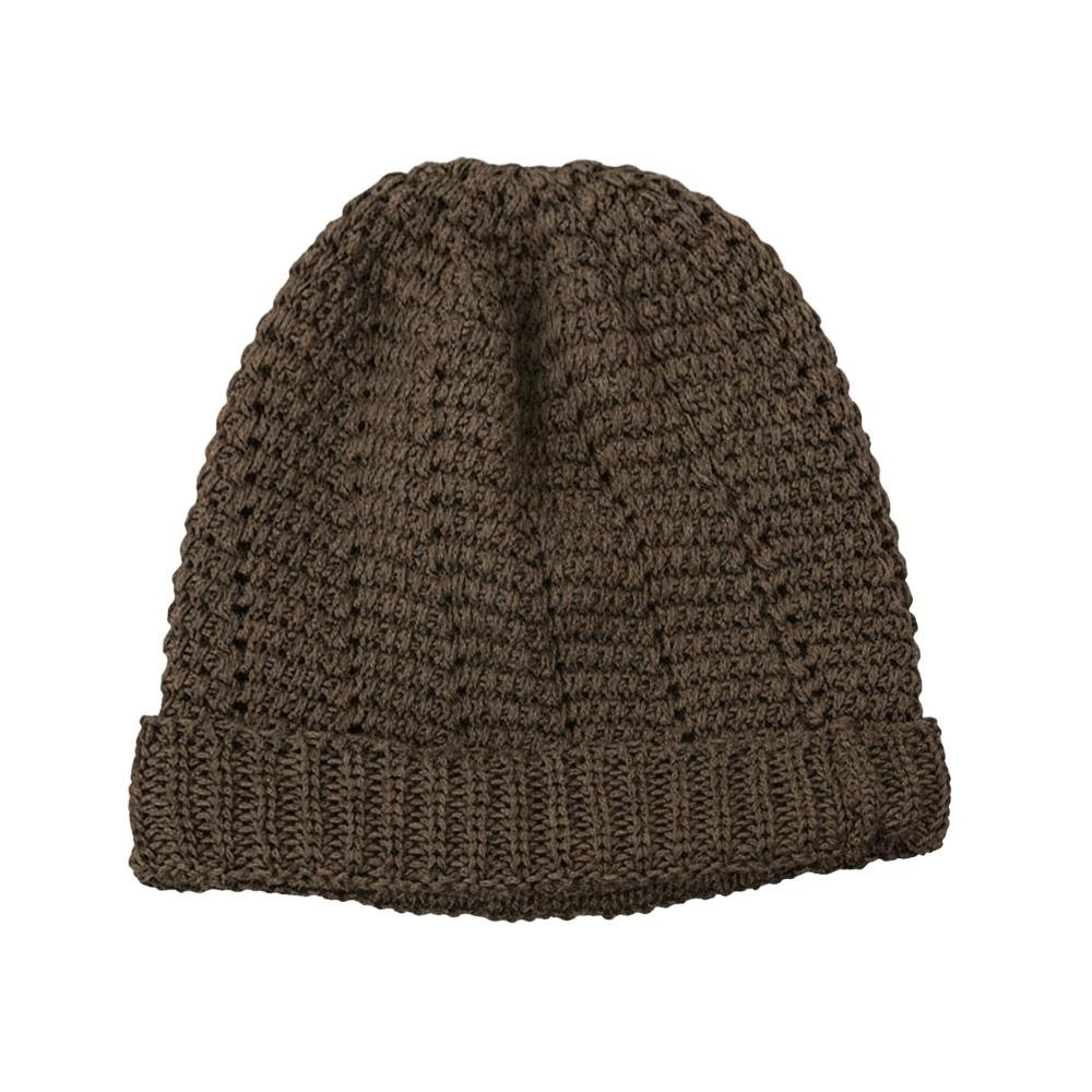 

Fashionable Hollow Beanie Breathable Multicolor Knitting Cap Foldable Soft Comfortable Stacked Hat Girl зелёный