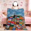 Blanket For Soft Throw Blanket for Picnic Bed R-Radiohead Sofa Home Bedroom Band Cozy Warm Comfortable