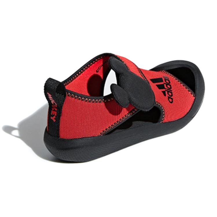 adidas Mickey C Fabric Low Top Kids' Skateboarding Shoes Black Red Kids' F35863