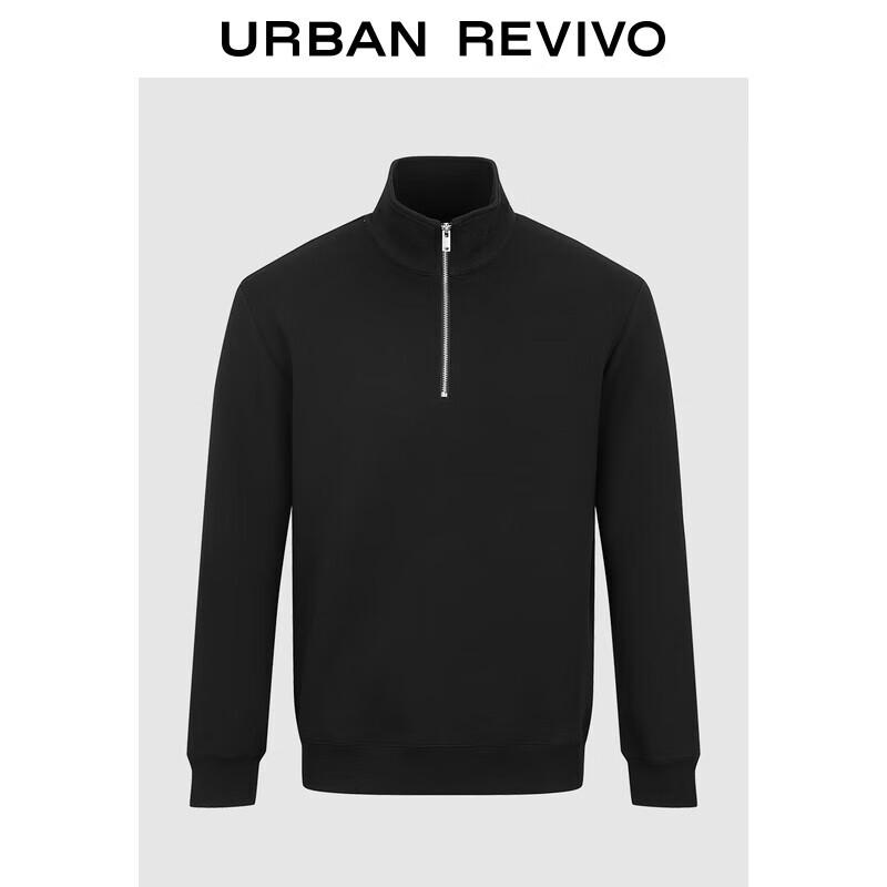 Men s Stand-Collar Half-Zip Sweatshirt XS