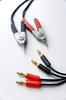 LCR meter, resistance measurement, Kelvin, clip, banana clip, 4 terminals, impedance, wiring, measurement, test wire, test lead.