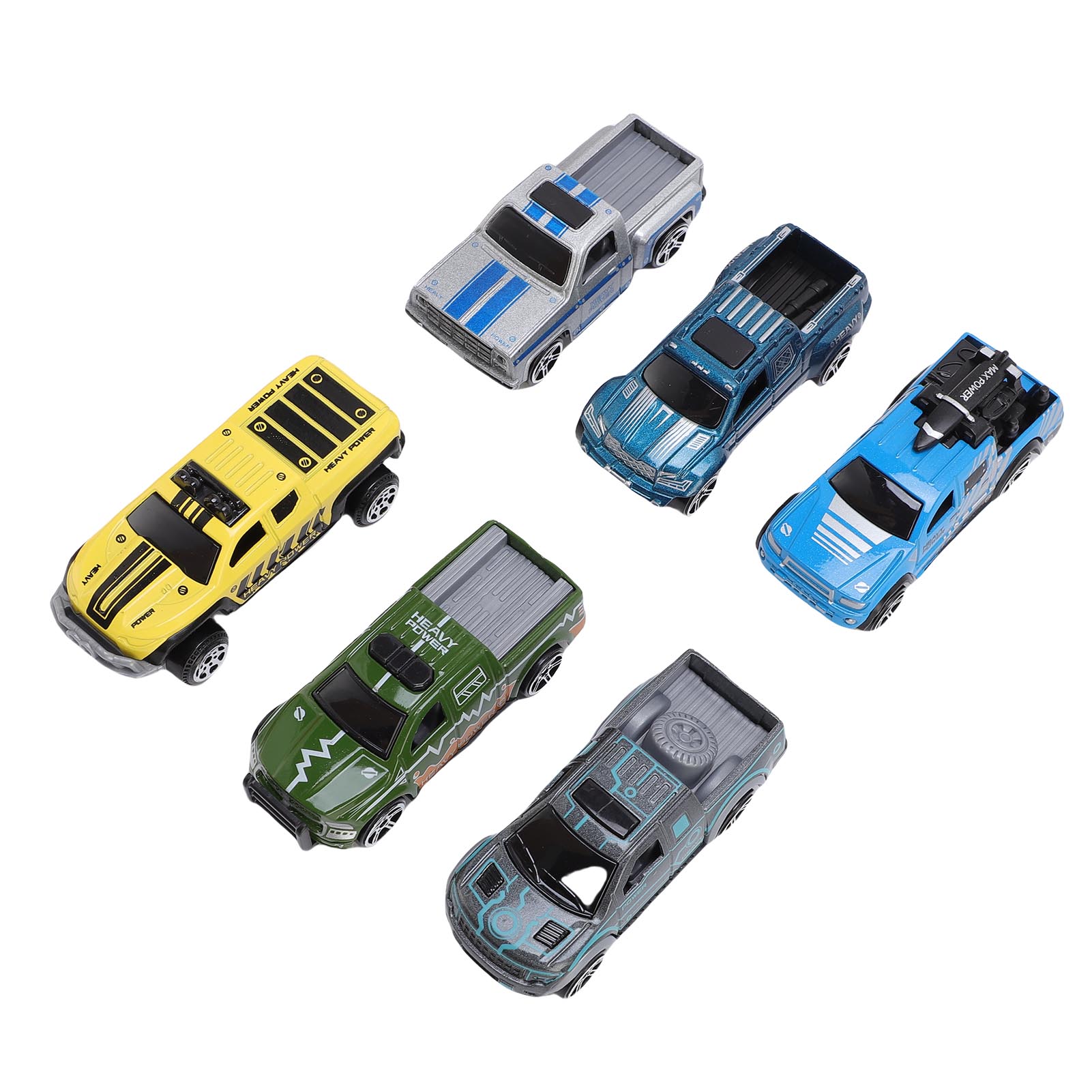 

6 Pcs Model Toy Car Set Lifelike Vintage Plastic Alloy Car Toy Set for Collection Display