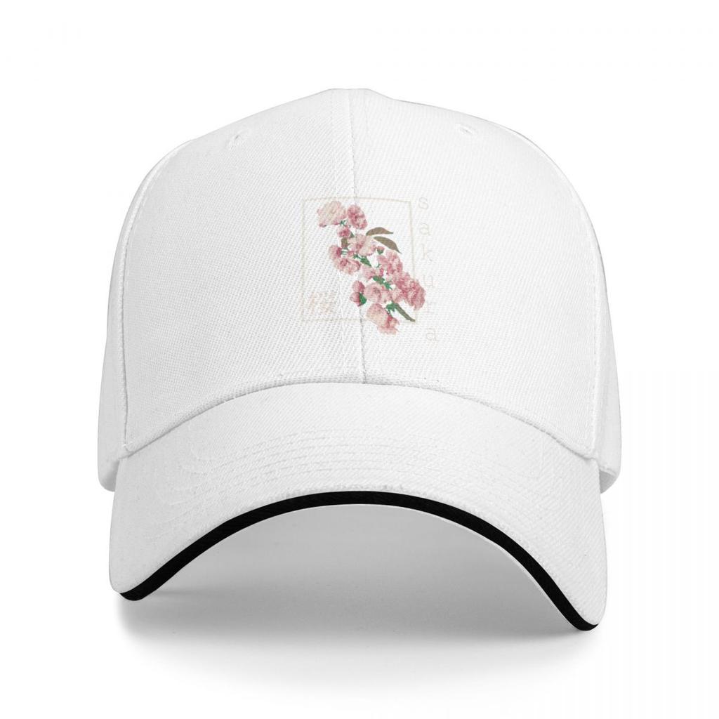 Cherry Blossom Graphic Vintage Japanese Sakura Kanji Aesthetic Baseball Cap Golf Hat Sun  For Children Womens 2025 Mens