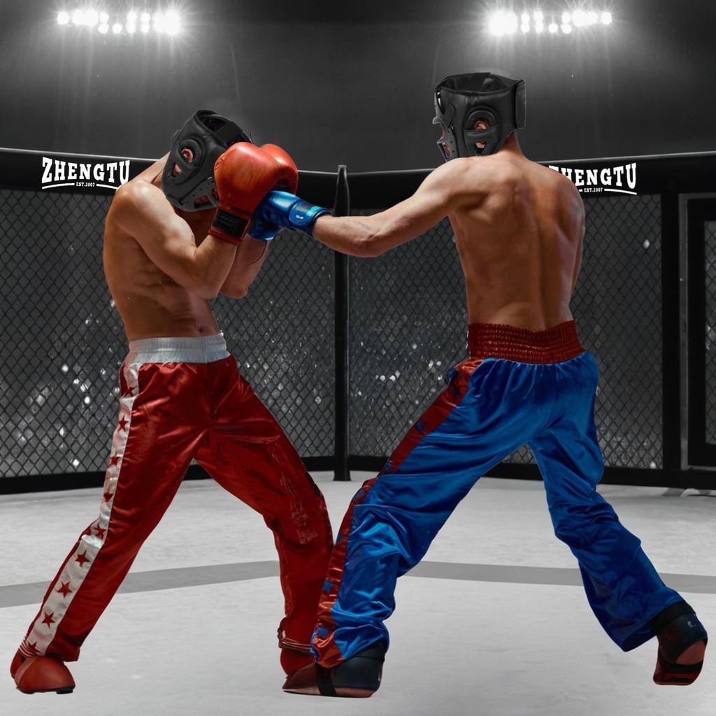 ZHENGTU Perfect Head Guard Recommended by RIZIN Fighter Makoto Full Face with Removable Face Guard for Martial Fit Practice [Unisex / Shinryu] Boxing,