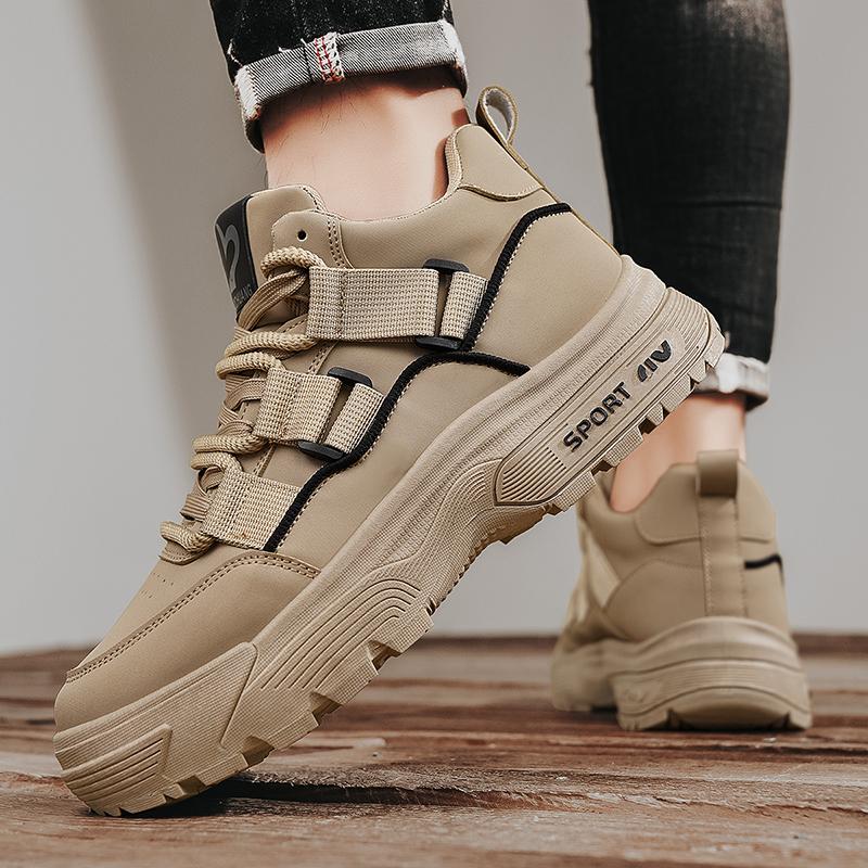 Men Casual Shoes Autumn Autumn New High Top Male Fashion Anti Slip Durable and Rebound Versatile Mountaineering High Top Boots