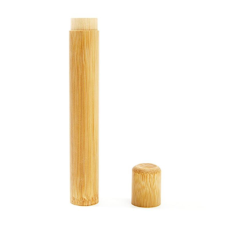 Přírodní bambusové pouzdro, ekologický zubní kartáček, bambusová trubice 21 cm pro dospělé, pouzdro na zubní kartáček, ručně vyráběné příslušenství pro zubní kartáčky