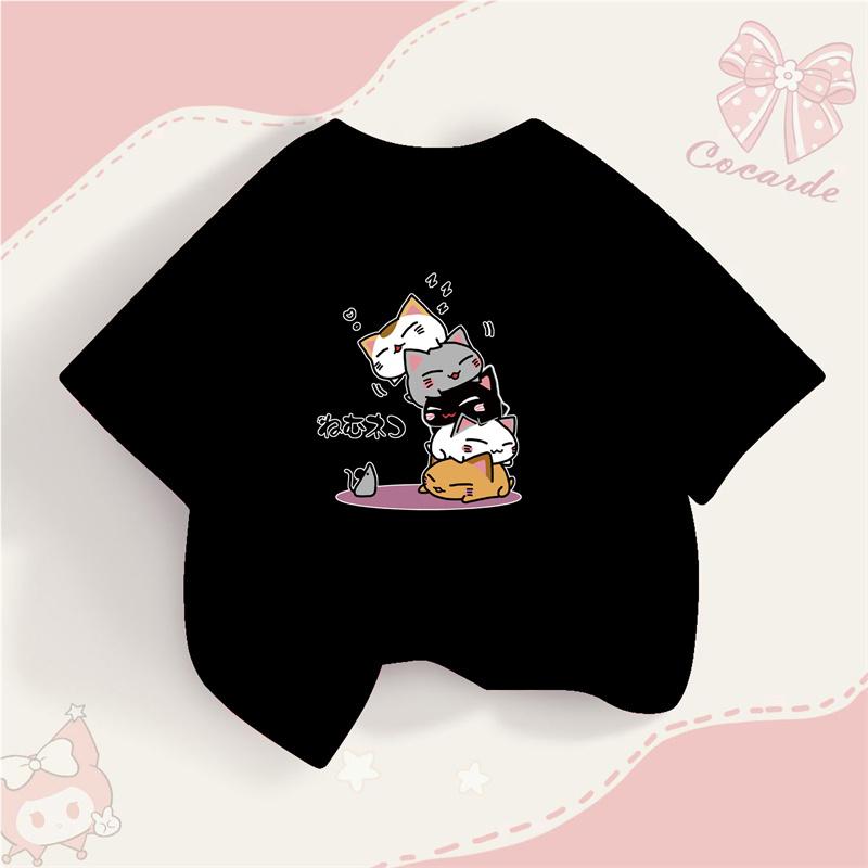 

Mouse T-Shirts for Newborn Girls Summer Short Sleeved Tops Baby Girl Cute Cat Clothes 140