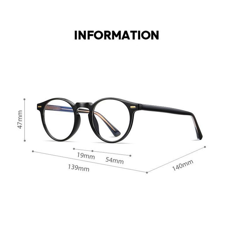 Anti Blue Rays Round Prescription Glasses For The Nearsighted Leopard Frame Student Prescription Spectacles 0 -0.5 -0.75 To -6.0