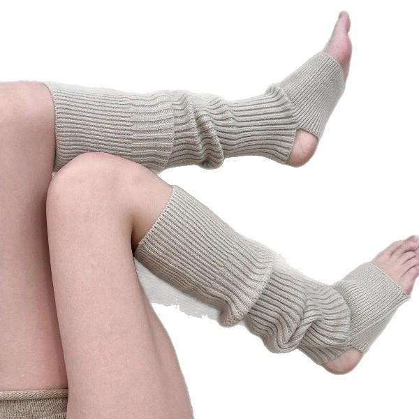 Vertical Socks Women'S Autumn And Winter Knitted Socks Calf Socks Japanese Pantyhose With Socks Cover Y2K Winter Leg Warmer