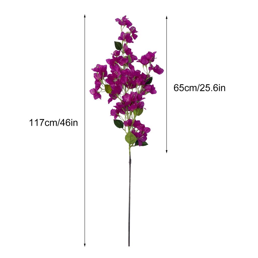 5pcs Artificial Triangular Plum Branches Simulation Bougainvillea Branches for Home Decoration Table Centerpieces