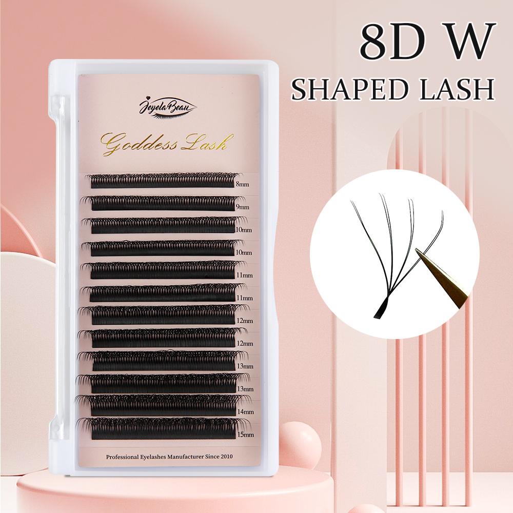 Goddess 8DW Shape Eyelash Extension Double Layer 4DW Shape Lashes 8D Premade Volume Fan High Quality Fake Eyelashes Supplies