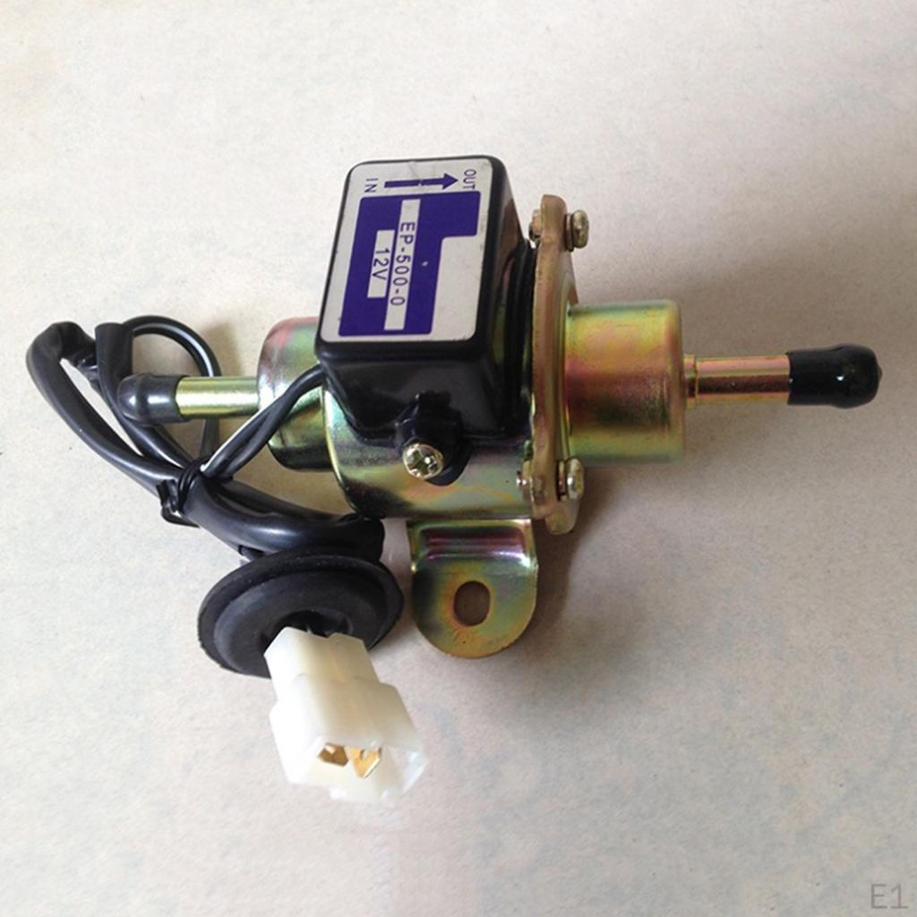 Universal Gas Inline Low Pressure Electric Fuel Pump 12V 4-7PSI 70L/H