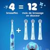 Pack de 3 brossettes Stitch - ORAL-B - iO Kids6+ - Pour enfant - Extra doux - Pour iO2 Kids - Disney - Dès 6 ans