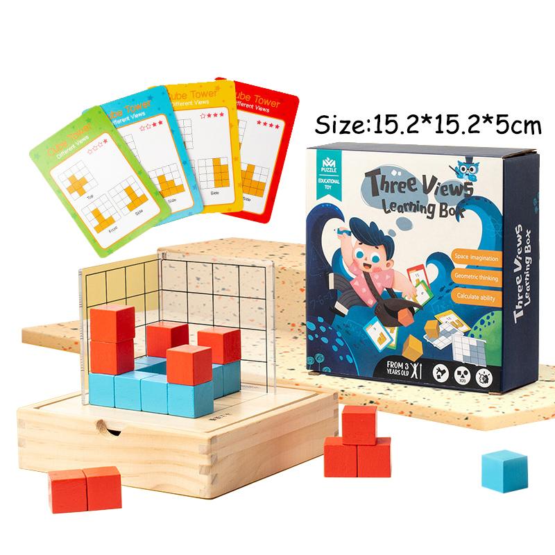 

3D Space Geometry Projection Building Block Toys Kids Spatial Imagination Logical Thinking Training Mirror-Symmetrical Puzzles