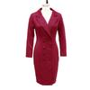 Yousheng Women's Blazer Dress Notch Lapel V Neck Long Sleeve Work Dress Church Office Sheath Dress Double Breasted Business Outfit