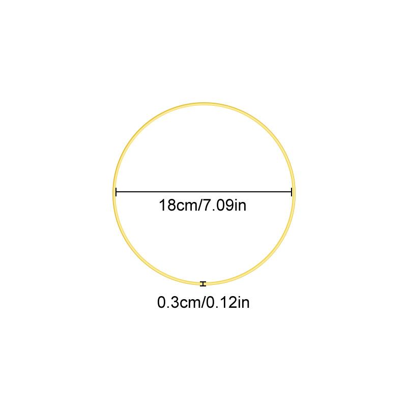 1PC Metalowy pierścień Złota panna młoda ręczna girlanda DIY Craft Żelazne obręcze Makrama Żelazne pierścienie kwiatowe Kwiatowa dekoracja imprezy