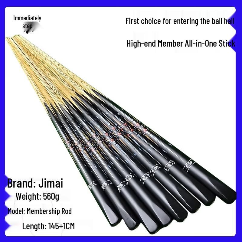 JIMAO Premium One-Piece Chinese Eight-Ball Pool Cue