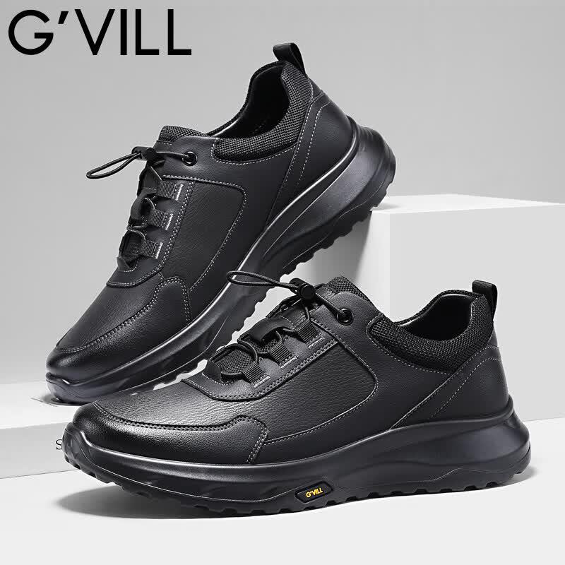 Guizhbu Men s Breathable Casual Leather Shoes 40
