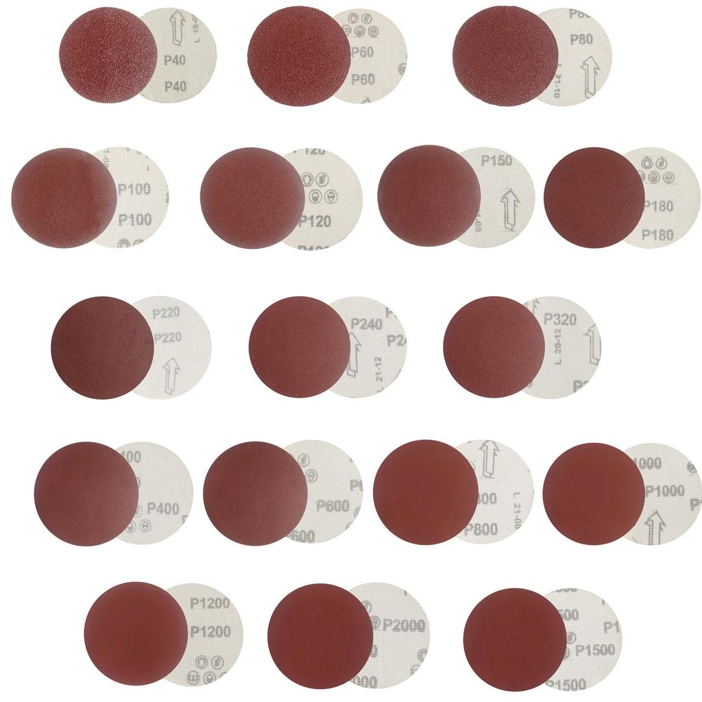 100PCS Sanding Discs 100 Grit 5 Inch Self Adhesive Stickyback Sandpaper Disc for Drywall Floor Woodworking Metal