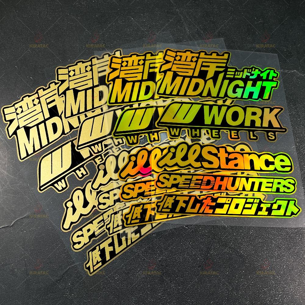 JDM Style Motorcycle Stickers Waterproof for Motorcycle Fuel Tank Helmet Fairings Car Trunk Scooters Body Universal Vinyl Decals