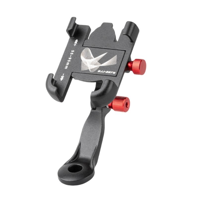 Aluminum Motorcycle Phone Holder Mount Stand Cellphone Cradles Shockproof Holder Universal for Bike 360 Degree Rotating 1