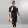 Men's Plus Size Swim Trunks Set with Sun Protection