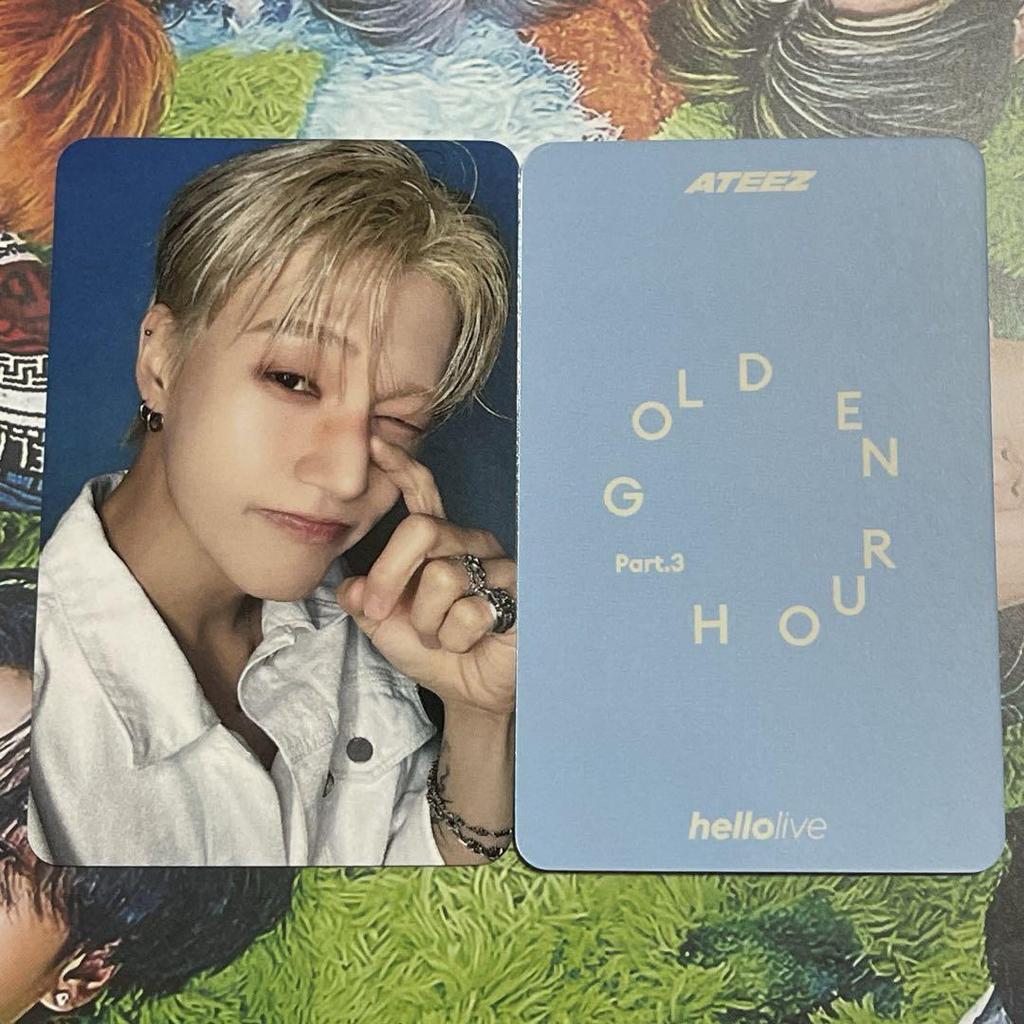 [USED] Wooyoung ATEEZ GOLDEN HOUR 3 hellolive bonus 1 ticket
