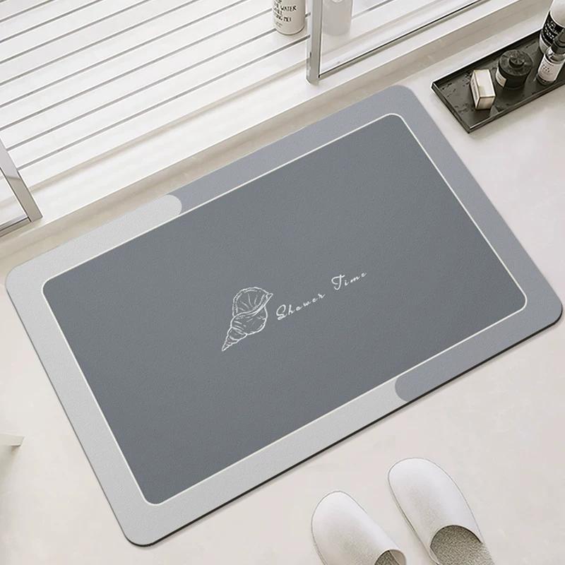 Bathroom Mats Mat Soft Diatom Ooze Absorbent Silicone Non Slip Toilet Toilet Toilet Doorway Carpet Bathroom