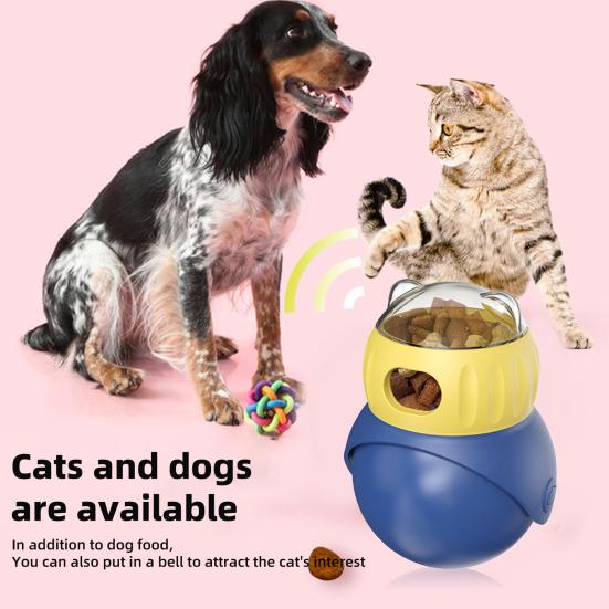 Cat Treat Dispenser Toy Large Capacity Transparent Design Detachable Easy To Clean Cat Interactive Toy Food Dispenser Treat Toy