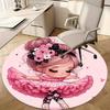 1pc Cute Cartoon Design Home Office Outdoor Round Carpet Gift, Perfect for Decor and Fun!RA1526
