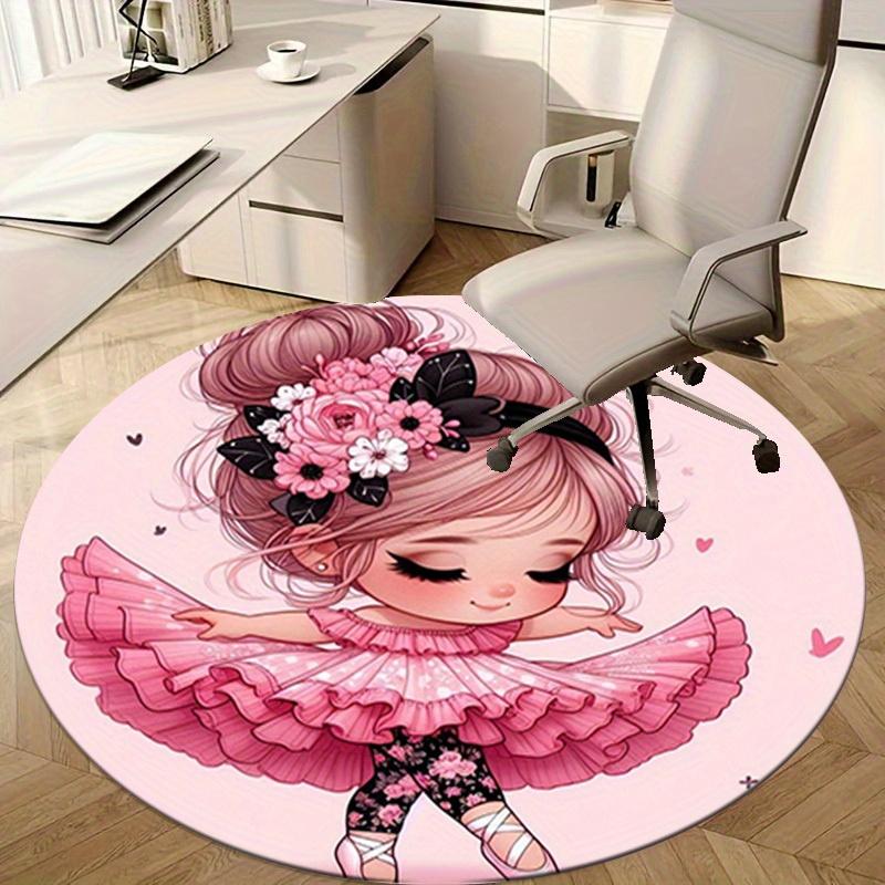 1pc Cute Cartoon Design Home Office Outdoor Round Carpet Gift, Perfect for Decor and Fun!RA1526