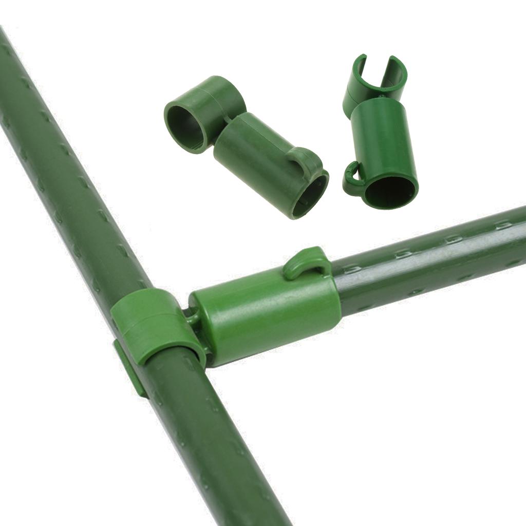Connettore Staffa Supporto Crescita Piante Serra 10 Pezzi Staffa Supporto Rampicanti per Tubo da 16mm Giardino Pilastri Superiori Giunto Fisso