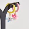 1Pair Dopamine Enamel Sweet Heart Cute Bee Flower Girl Aesthetic Aretes Funny Food Cake Gothic Star Hoop Earrings Jewelry
