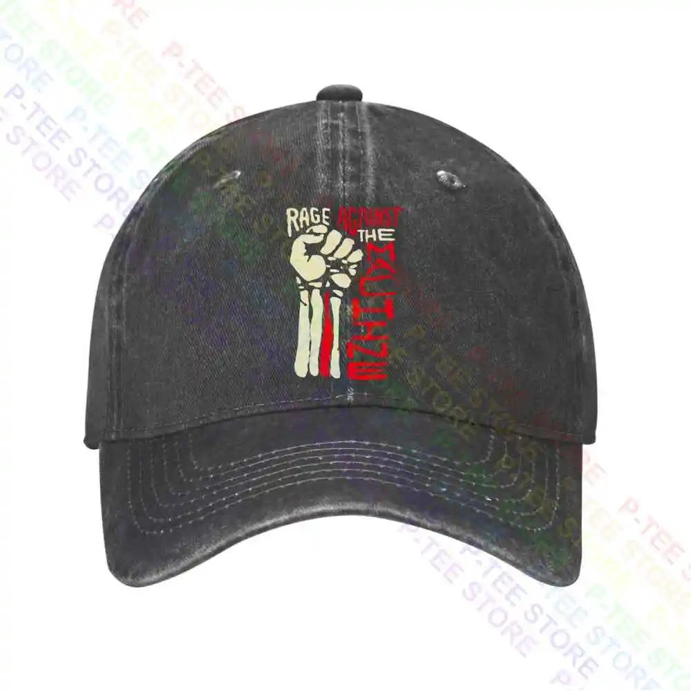 

Ретро Бейсболка с прямым козырьком Rage Against The Machine, Кепки Snapback, Вязаная панама Adjustable