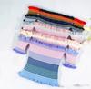 Women's Off-the-Shoulder Striped Knit Tee: 2024 Slim-Fit Summer Design